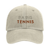 Image Sand de Vintage Cap Paris Tennis 3 - Embroidered Design
