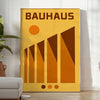 vibrant charm Bauhaus poster art striking Yellow Shadow design bold red green hues prints available space unframed options