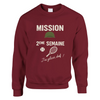 Maglione unisex Mission 2Eme Semaine Tennis in morbido cotone e poliestere, con taglio classico e finitura anti-pilling