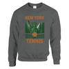 New York Tennis Sweater un sweat - shirt épais unisexe mélange doux 50 % coton polyester coupe classique une douceur inégalée grâce à la filature jet air coutures robustes look sportif élégant