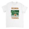 テニス愛好家に最適なローマテニスTシャツ。鮮やかなデザインでゲームの精神を称え、高品質な素材で快適さと耐久性を提供します。