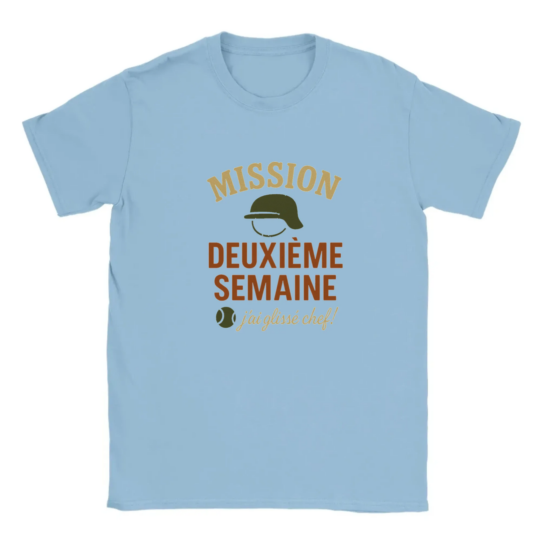 Image Light Blue de Mission 2eme Semaine Tennis Tshirt 3