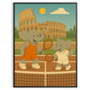 Affiche Kid Elephant Tennis Roma un incontournable petits sportifs nuances gris vert une touche dynamique chambre enfant Acheter unique genre formats A4 cm A0
