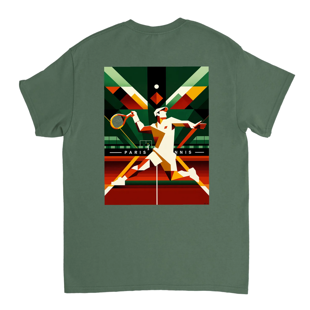 Paris Tennis t-shirt med stilren design, perfekt för tennisälskare och Paris-entusiaster. Finns i storlekarna S till XXL