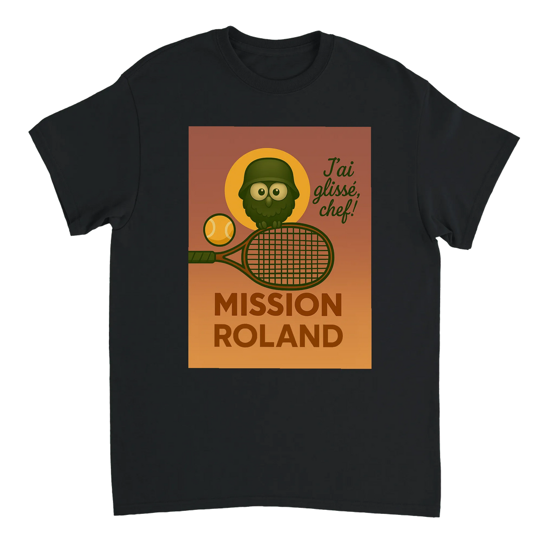 T-shirt adventure Mission Roland Tennis t shirt stylish tee passion sport perfect court soft high quality fabric comfort style today pro available sizes S M L XL XXL