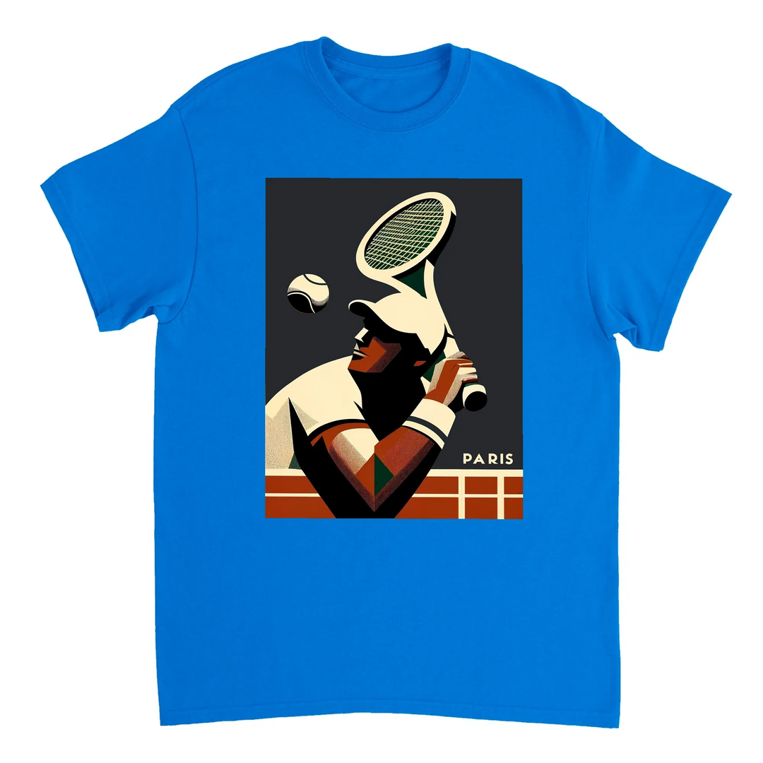 T-shirt vibrante de ténis, ideal para usar em campo e fora dele, com conforto e durabilidade