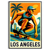 ロサンゼルスのスポーツ文化にインスパイアされた鮮やかなスケートボードポスター。大胆な緑と赤のグラフィックが特徴で、スケート愛好者にぴったりなデザインです。サイズはA4、30x40 cm、50x70 cm、60x80 cm、A0から選べます。