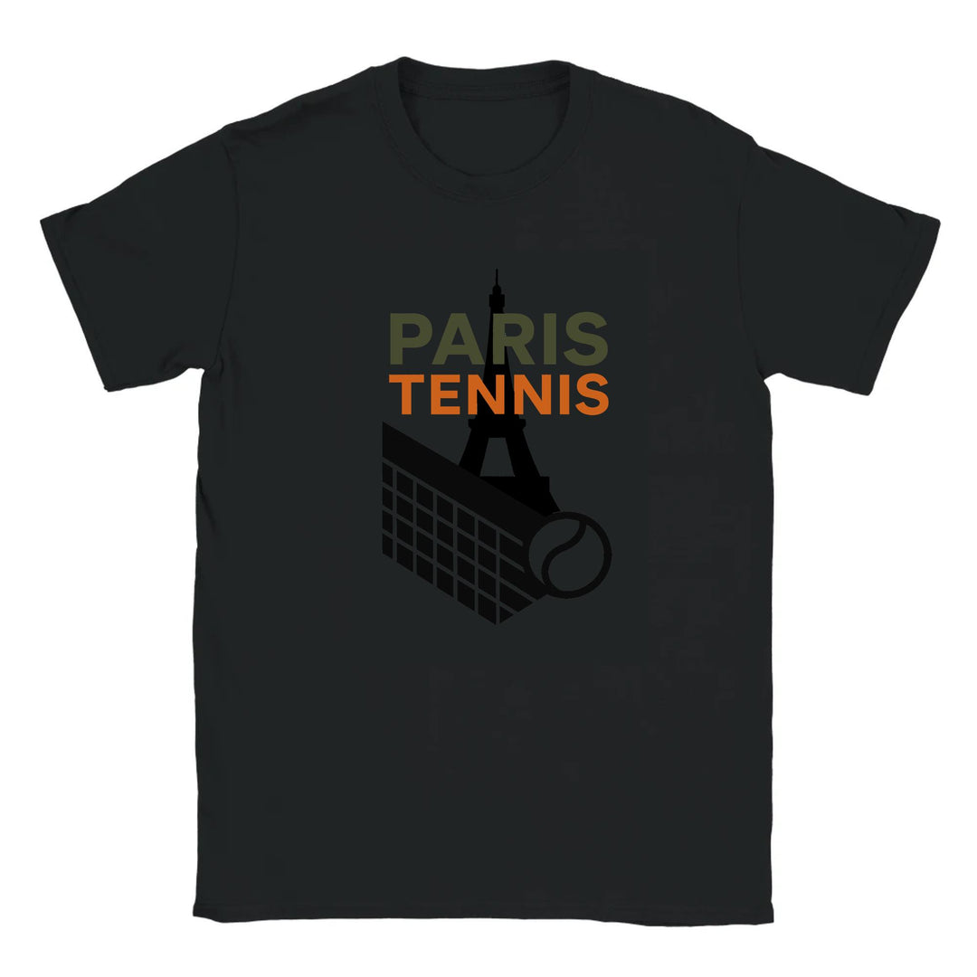 Camiseta de tenis Paris 10, elegante y cómoda, inspirada en la Ciudad del Amor. Ideal para amantes del tenis y la moda. Dispo