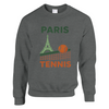 Paris Tennis Sweater un pull ample unisexe confort style doux mélange 50 % coton polyester une sensation douceur grâce à filature jet air robustes tricot ajustement ajusté parfait