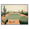 Retro Minimal tennis print celebrating iconic Grand Slam tournaments worldwide