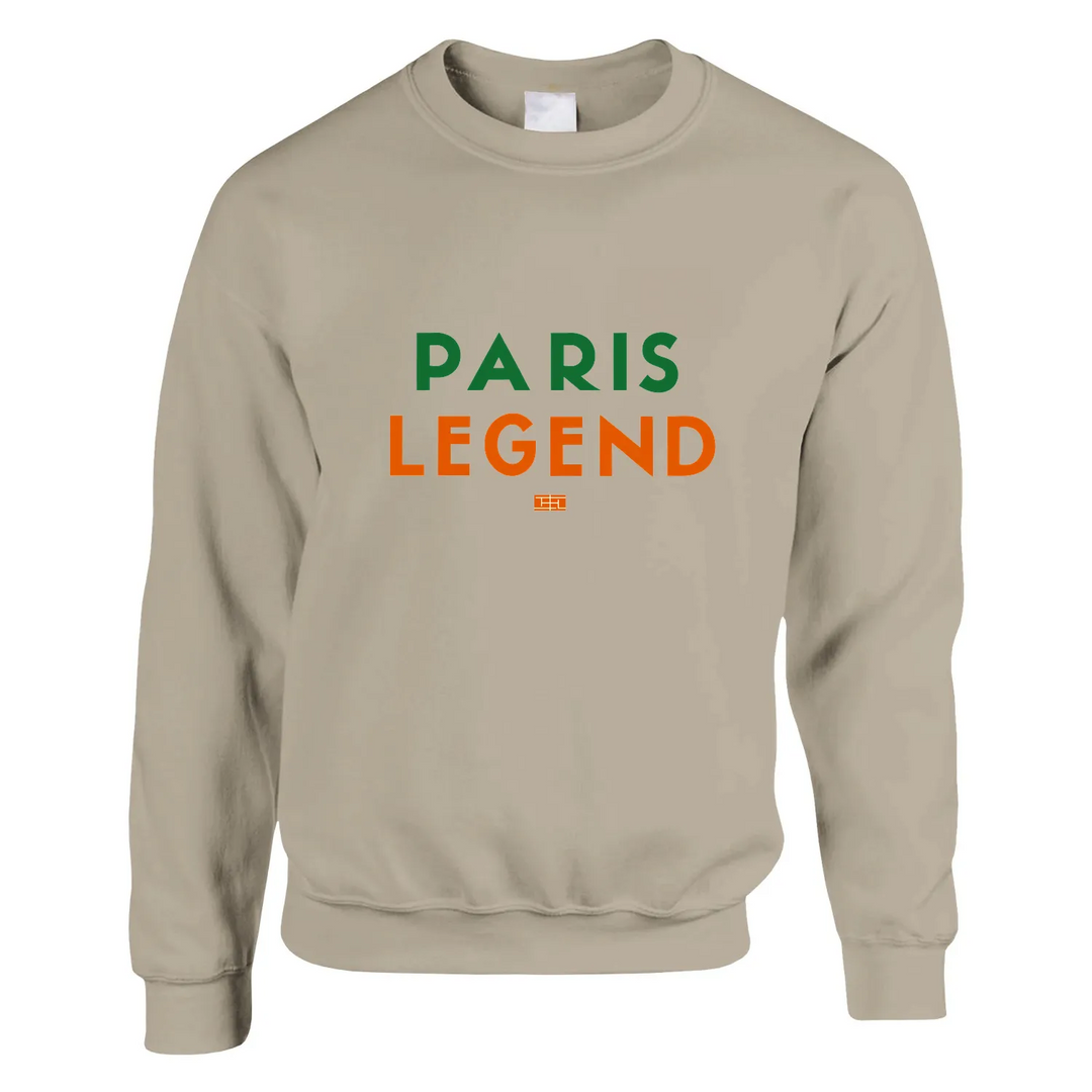Pull Tennis Paris 2 un sweat - shirt épais doux mélange 50 % coton polyester coutures tricoté élasthanne élasticité parfait confort quotidien