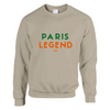 Pull Tennis Paris 2 un sweat - shirt épais doux mélange 50 % coton polyester coutures tricoté élasthanne élasticité parfait confort quotidien