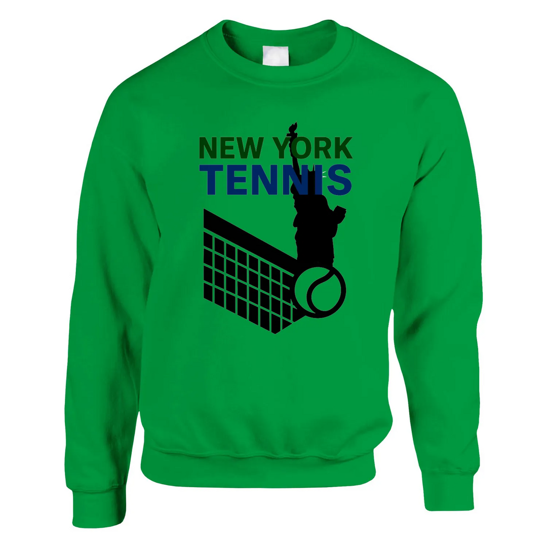Sweater unissex New York Tennis em mistura de algodão e poliéster, confortável e estiloso, com costura dupla e corte clássico