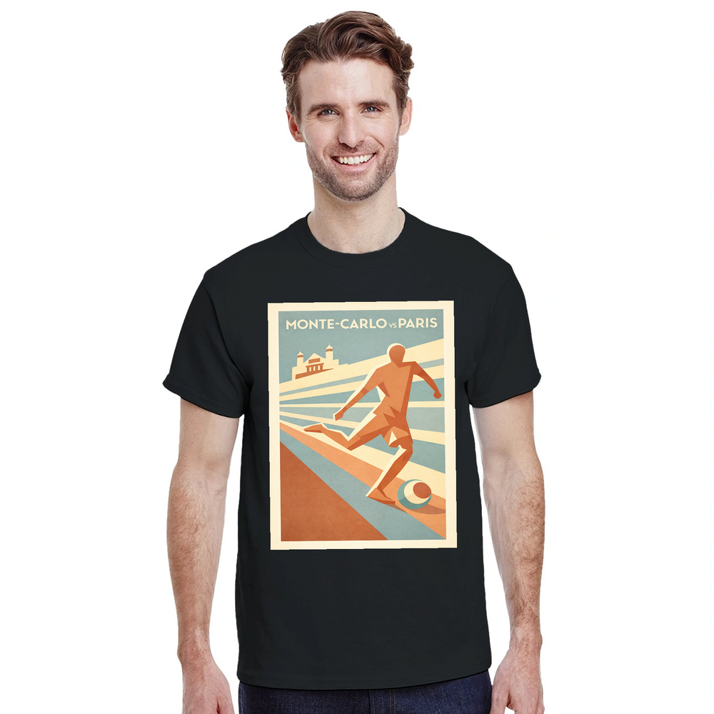 T-shirt support Monte Carlo Monaco football stylish t shirt match days casual outings tee vibrant design spirit game today passion 100 % premium cotton ultimate comfort