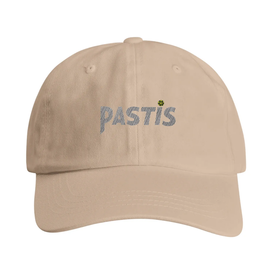 Vintage haftowana czapka z motywem Pastis Marseille, regulowany pasek