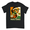 Image Black de Paris Cubist Tennis Tshirt [color:black] [view:front]