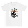 Camiseta de tenis Paris 10, elegante y cómoda, inspirada en la Ciudad del Amor. Ideal para amantes del tenis y la moda. Dispo
