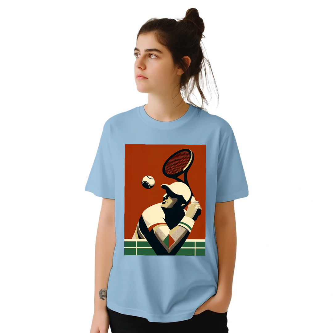 T-shirt T - shirt unique tennis passion sport un design moderne dynamique matches sorties incontournable maintenant style dure coton première qualité une tenue longue durée