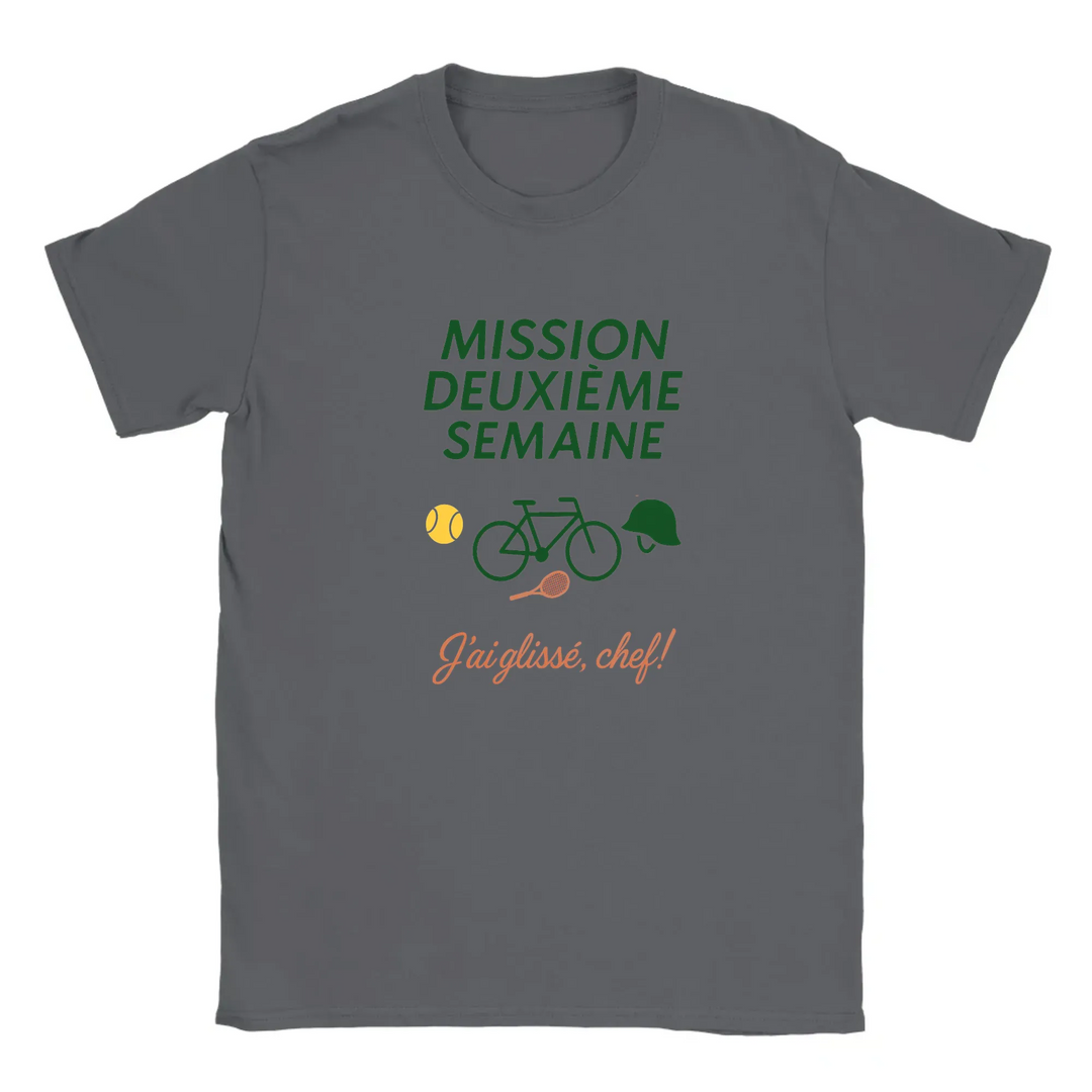 Image Dark Grey de Mission 2eme Semaine Tennis Tshirt 2