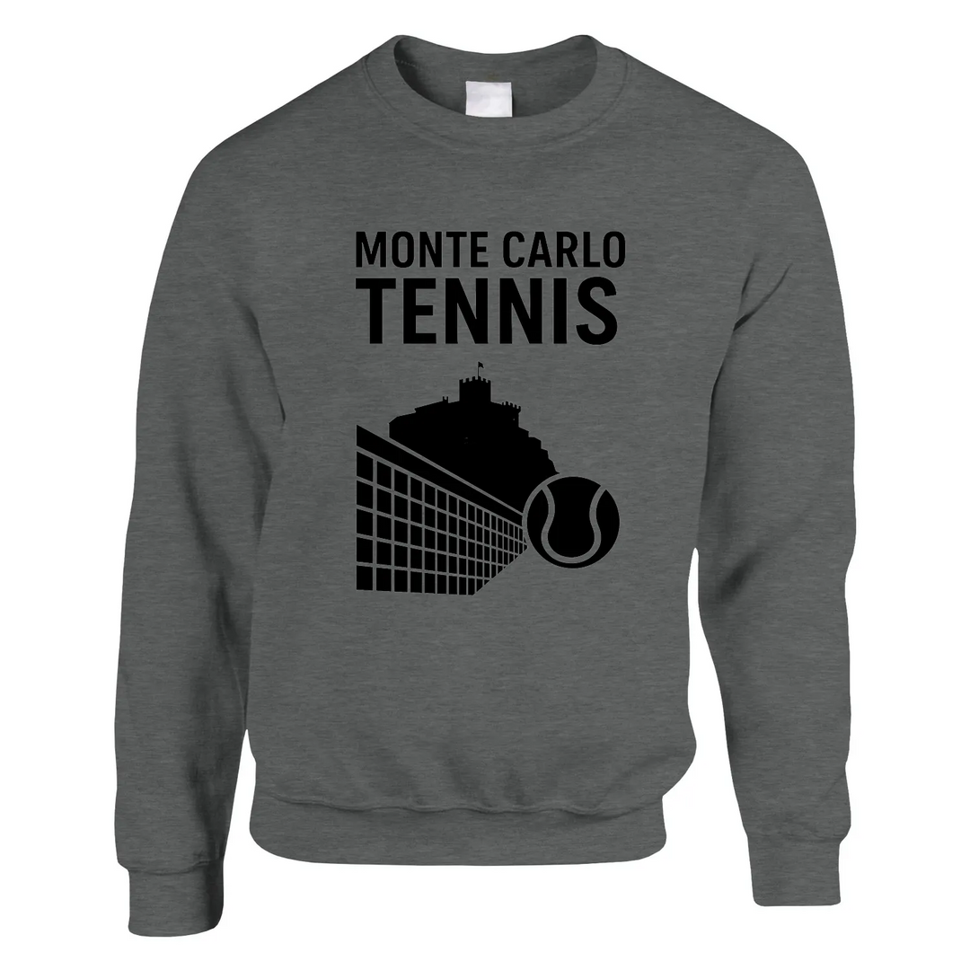 Suéter Monte Carlo Tennis, suave y duradero, mezcla de 50% algodón y 50% poliéster, con corte clásico y comodidad garantizada