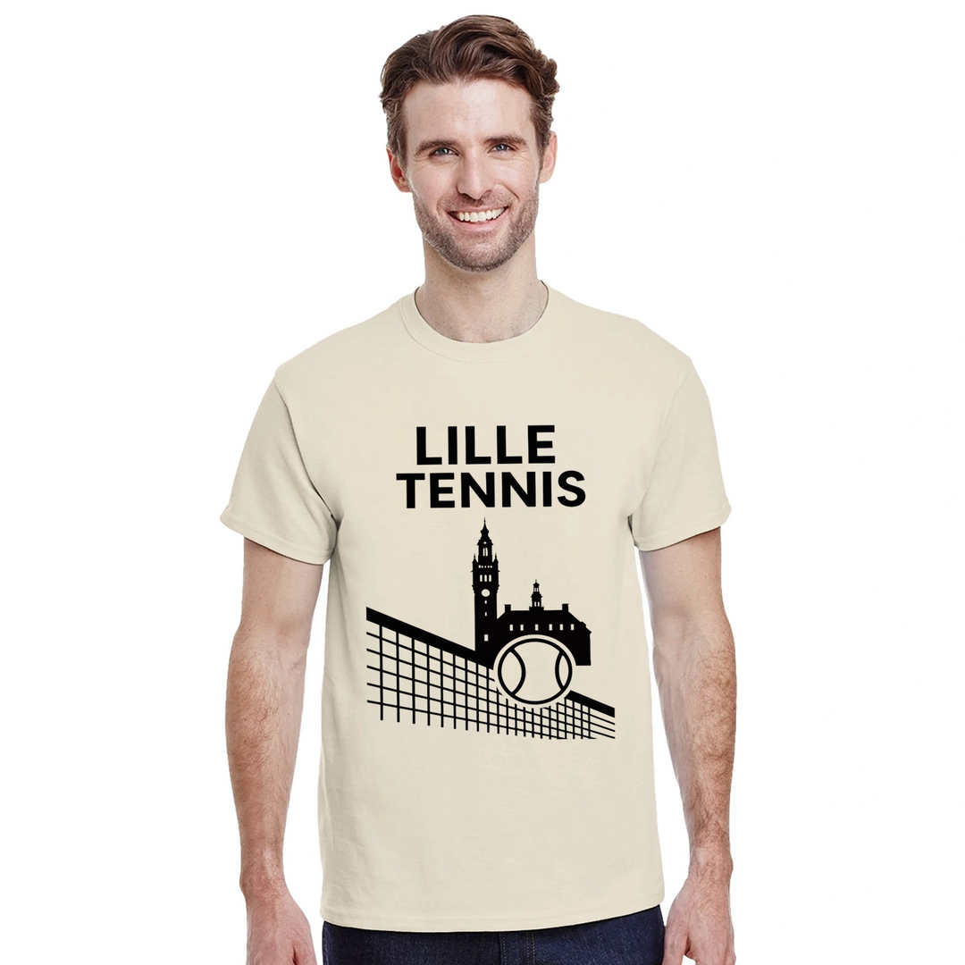 Image Natural de Lille Tennis Tshirt [color:natural] [view:front]