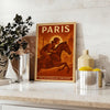 vibrant Paris Equitation 2 poster dynamic shades yellow green equestrian Parisian enthusiasts splash color room available A4 cm A0