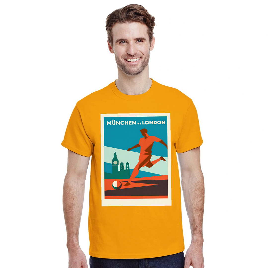 Image Gold de Munich Germany Football Tshirt [color:gold] [view:front]