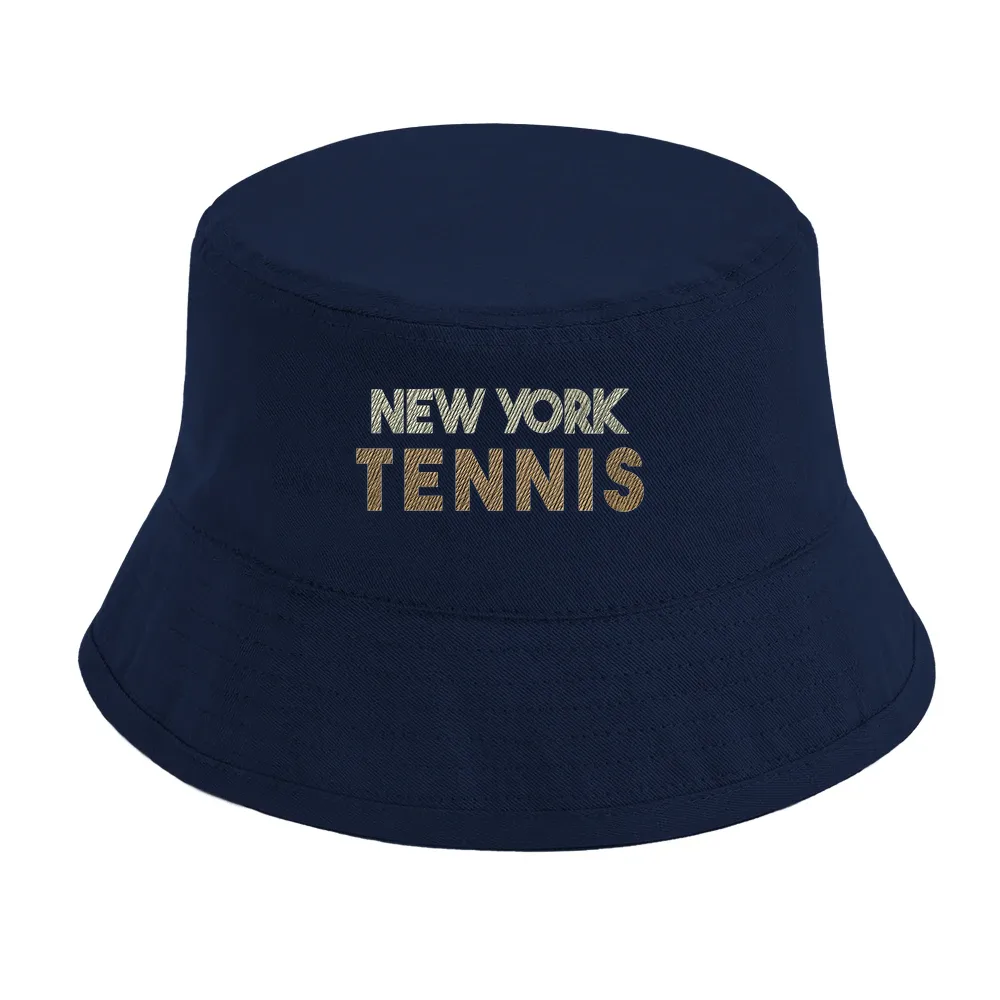 Gorra bordada New York Tennis 3, hecha de algodón orgánico 100% OCS, con protección solar UPF50+, perfecta para un estilo chi