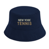 Gorra bordada New York Tennis 3, hecha de algodón orgánico 100% OCS, con protección solar UPF50+, perfecta para un estilo chi