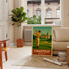 charm Chantilly Golf vintage poster vibrant green orange hues stunning available dimensions perfect wall art ideal best gift golfer unframed options