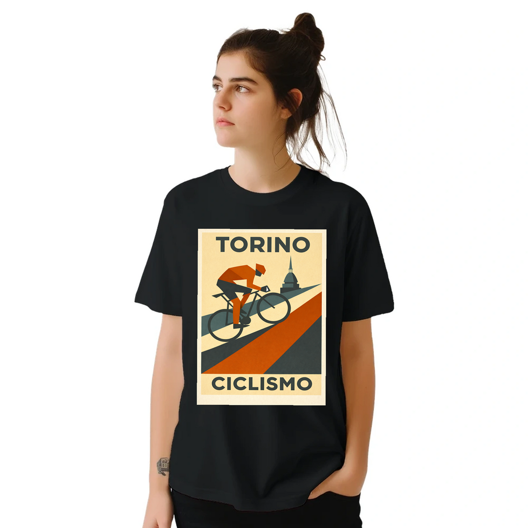 T-shirt love Turin Italy Cycling T shirt unique tee stylish design scenic routes perfect enthusiast passion beautiful city sizes available M L XL XXL