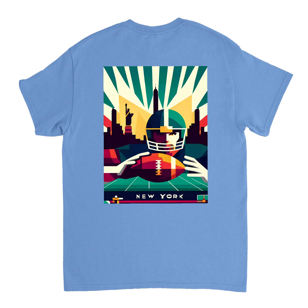 T-shirt New York Football, perfetta per i fan e per chi ama la moda, realizzata in cotone resistente e con un design audace c