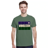 T-shirt de ténis Wimbledon, ideal para fãs e jogadores, com um design vibrante e confortável em algodão respirável
