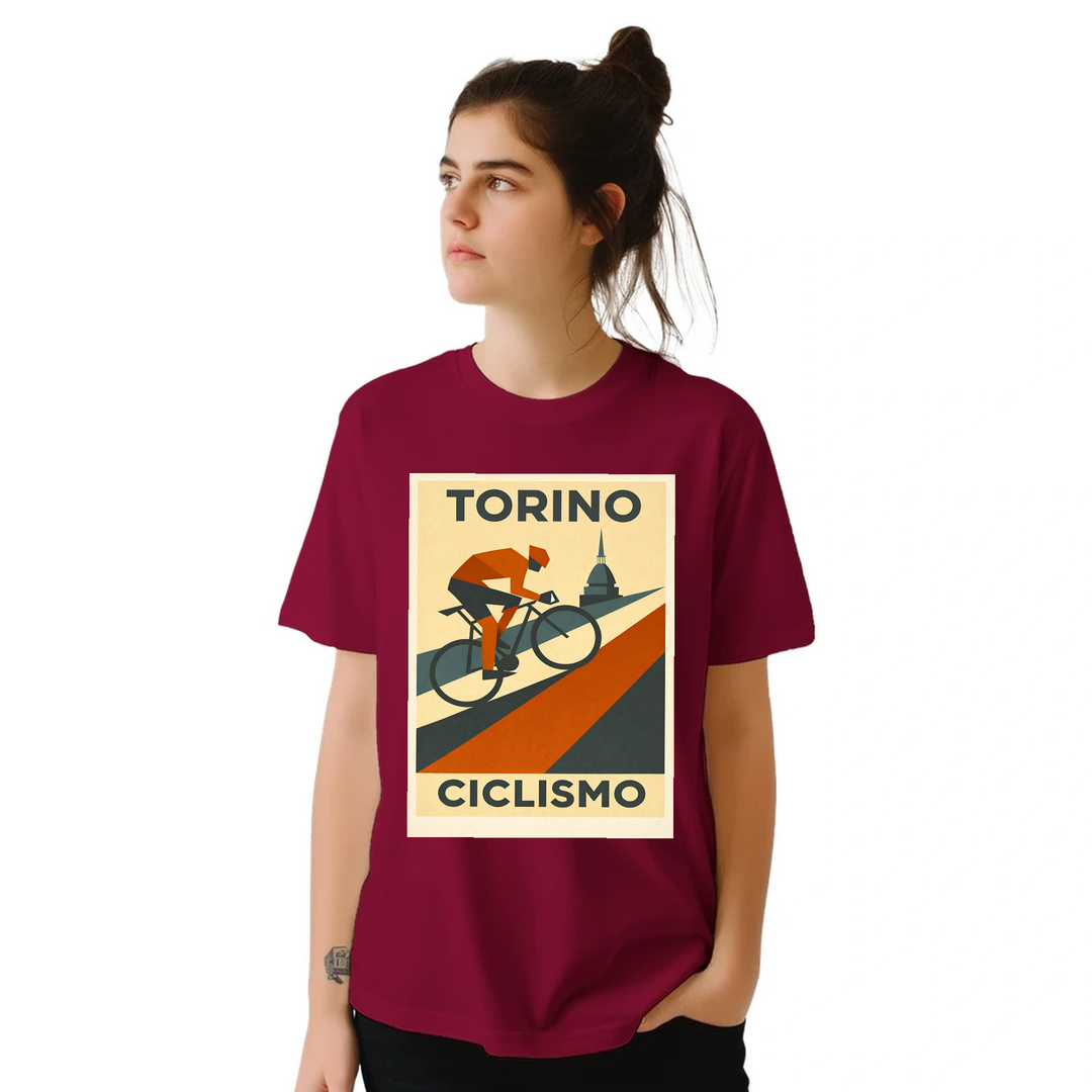 T-shirt love Turin Italy Cycling T shirt unique tee stylish design scenic routes perfect enthusiast passion beautiful city sizes available M L XL XXL