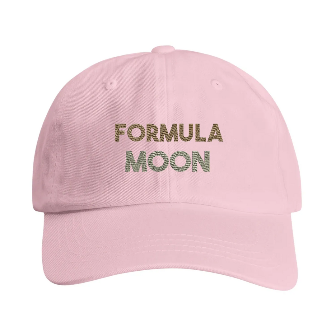 Vintage izšūta cepure ar Formula 1 Moon dizainu, zems profils, ikdienišķs