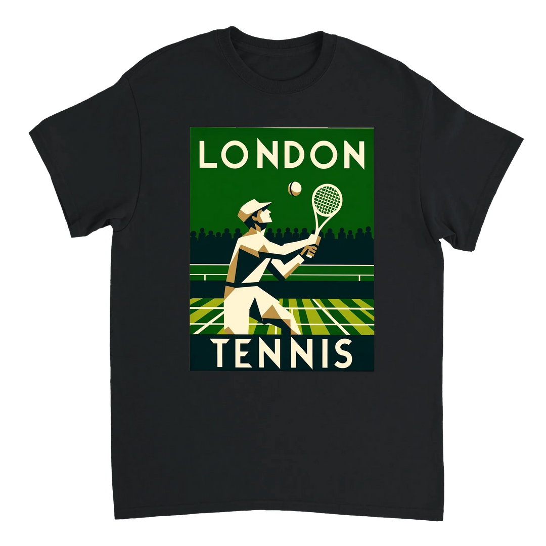 T-shirt style London Tennis T shirt perfect fusion sport fashion unique design essence heart tee ideal players fans today love game S M L XL XXL