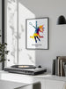 perfect Paris Olympics print dynamic badminton action vibrant poster standout piece wall art ideal sports enthusiasts unique gift artwork ready space