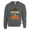 Mission Roland Tennis Sweater un pull épais doux grâce mélange 50 % coton polyester une filature jet air boulochage coutures tricot imprimé élasthanne unisexe confortable coupe classique