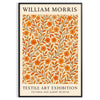space William Morris Botanical Poster vibrant orange brown hues vintage print available dimensions elegant touch history