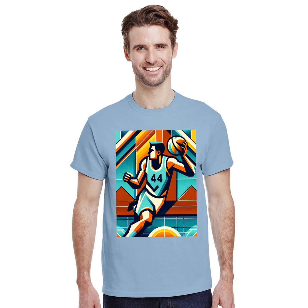 T-shirt T - shirt unique thème basketball parfait passionnés sport design dynamique style terrain occasion pièce garde-robe amour jeu taille S M L XL XXL