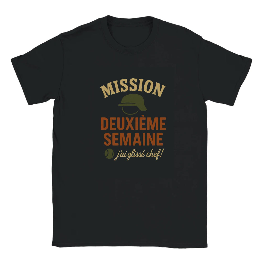 Image Black de Mission 2eme Semaine Tennis Tshirt 3