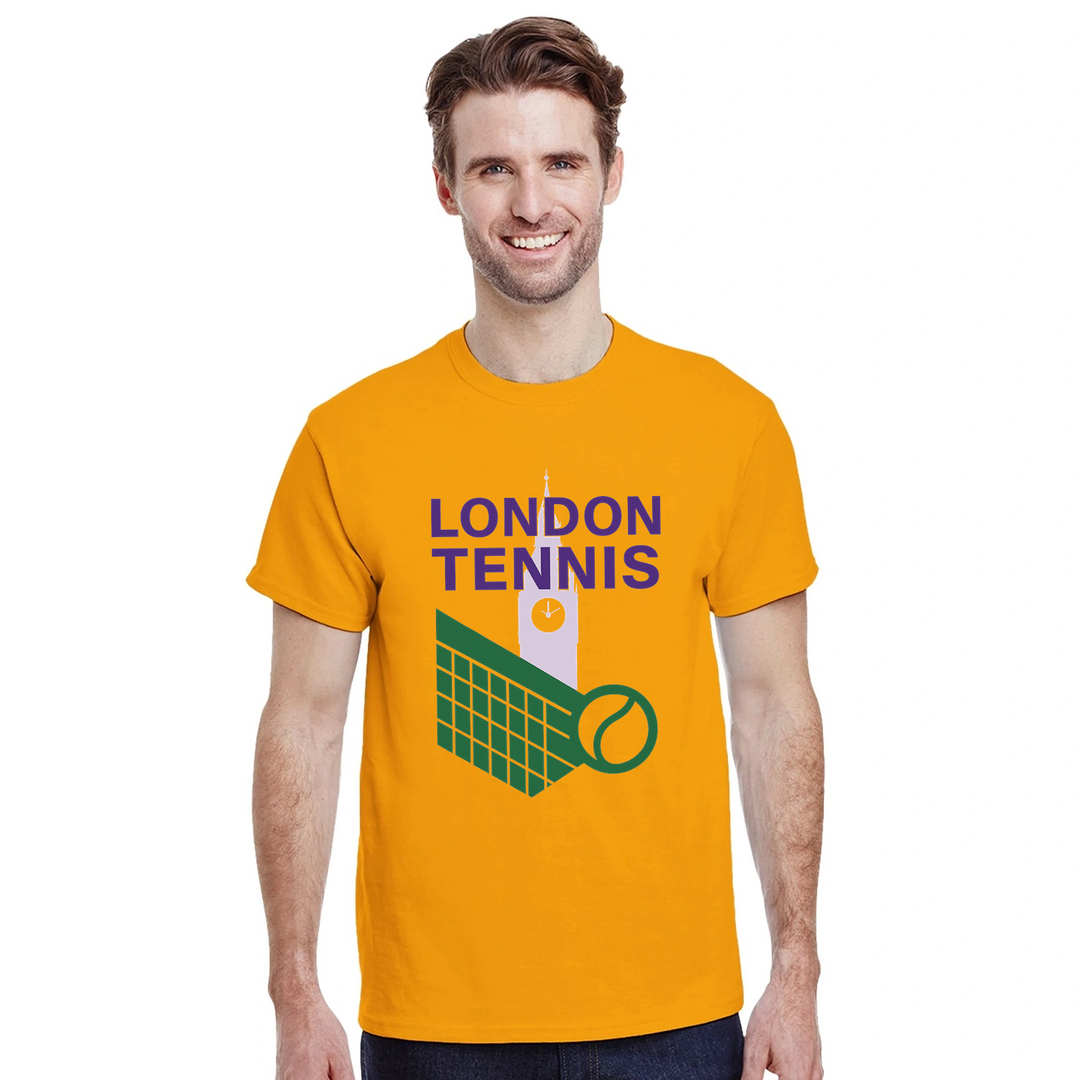 ロンドンテニスTシャツは、スポーツとファッションを愛する人々に最適なスタイリッシュなデザインです。サイズはSからXXLまで揃っています。