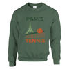 Paris Tennis Sweater un pull ample unisexe confort style doux mélange 50 % coton polyester une sensation douceur grâce à filature jet air robustes tricot ajustement ajusté parfait