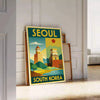 Image supplémentaire de Seoul South Korea Vintage Travel Art Deco Poster