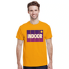 Camiseta de ténis indoor, perfeita para entusiastas do desporto, feita em algodão durável e confortável