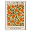 stunning vintage botanical poster William Morris prints vibrant orange green hues perfect addition space available A4 cm A0 walls today timeless elegance
