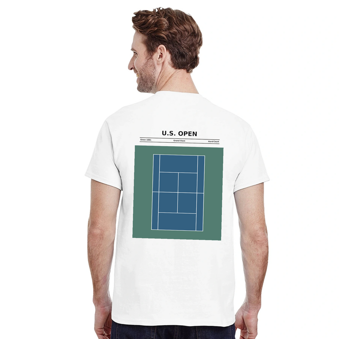 Image White de Us Open Tennis Tshirt [color:white] [view:back]
