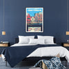 charm Amsterdam gray blue poster captivating wall art essence city perfect artwork gift unframed formats print ideal space elegant appeal