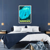 Affiche captivante thème un voyage Cancún valeur nuances vert bleu cadeau une touche évasion intérieur tailles A4 cm A0