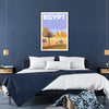 Égypte mystérieuse affiche captivante teintes grises bleues parfait rêves aventure cadeau idéal passionnés voyages version libre